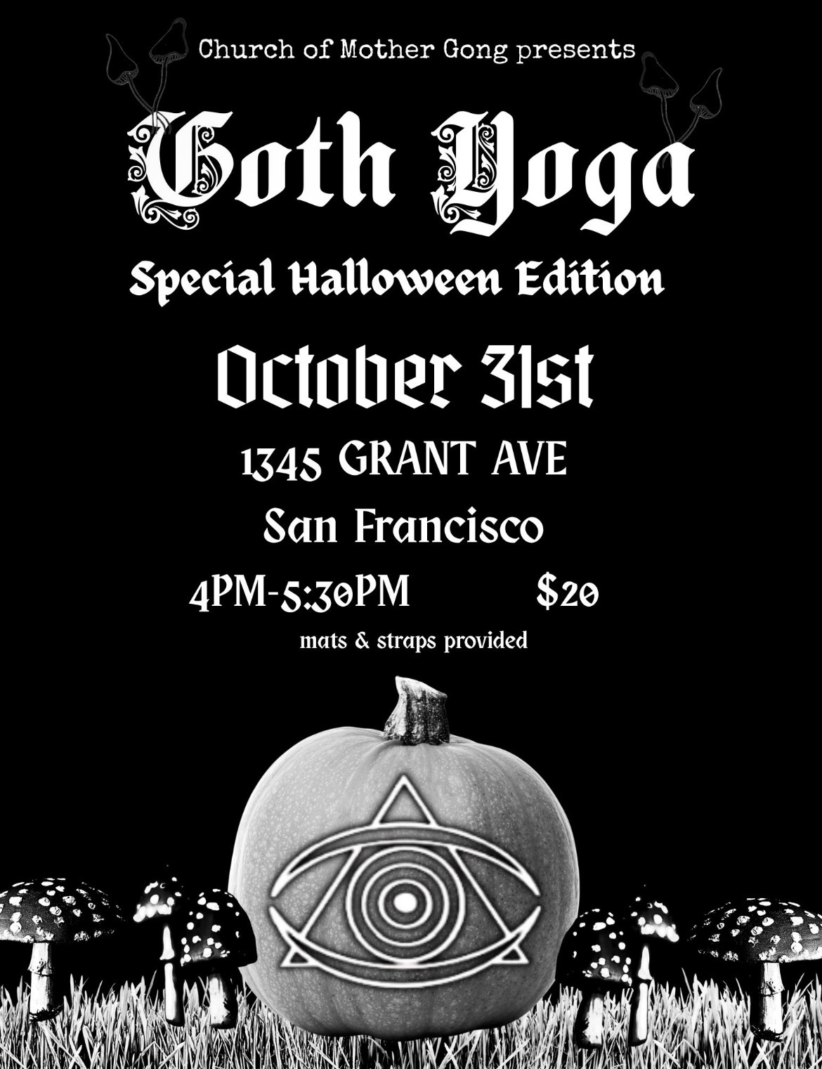 All Hallows Eve Goth Yoga in North Beach